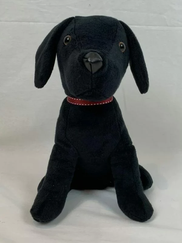 Door Stopper Furry Black Dog Soft Doorstop Novelty Animal - Image 3