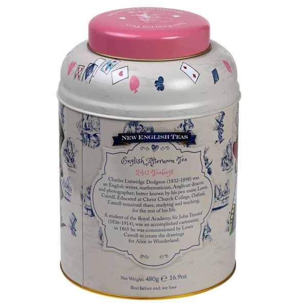 Alice In Wonderland Tea Caddy 240 Teabags English Afternoon - Image 4