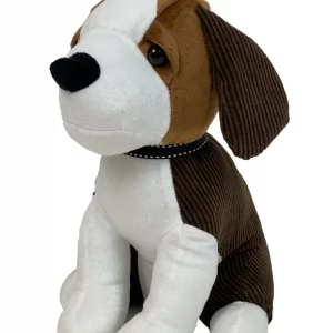 Door Stopper Furry Brown & White Beagle Dog Soft Doorstop Novelty Animal