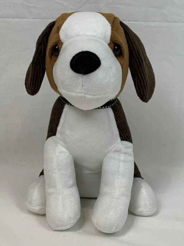 Door Stopper Furry Brown & White Beagle Dog Soft Doorstop Novelty Animal - Image 3