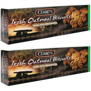 Clare's Irish Shamrock Shape Oatmeal Biscuits 135g x 2 packs