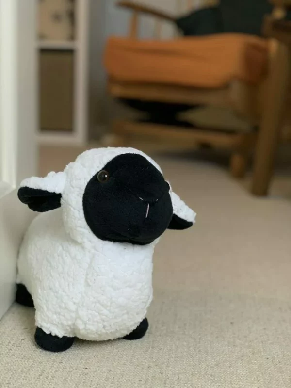 Door Stopper Sheep Soft & Fluffy Doorstop Novelty Animal - Image 2