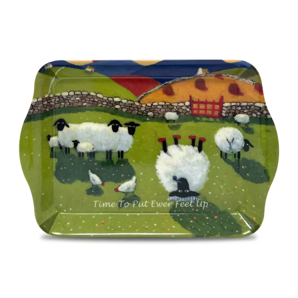 Thomas Joseph Set Time To Put Ewe'r Feet Up Coaster Mug Scatter Tray Tea Towel - Image 9
