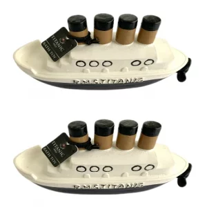Children's Bath Toys White Star Line Titanic 1912 Pack of 2 Gift Set